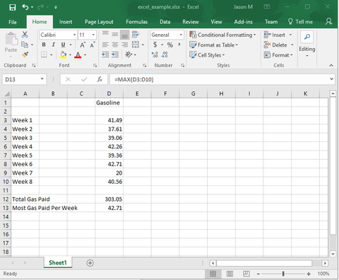 Step by Step Excel 2016 Tutorial - Jason Moore's Computing Guides